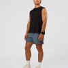 Base Heavyweight FLXCotton Tank Regular Fit -8cm - Black
