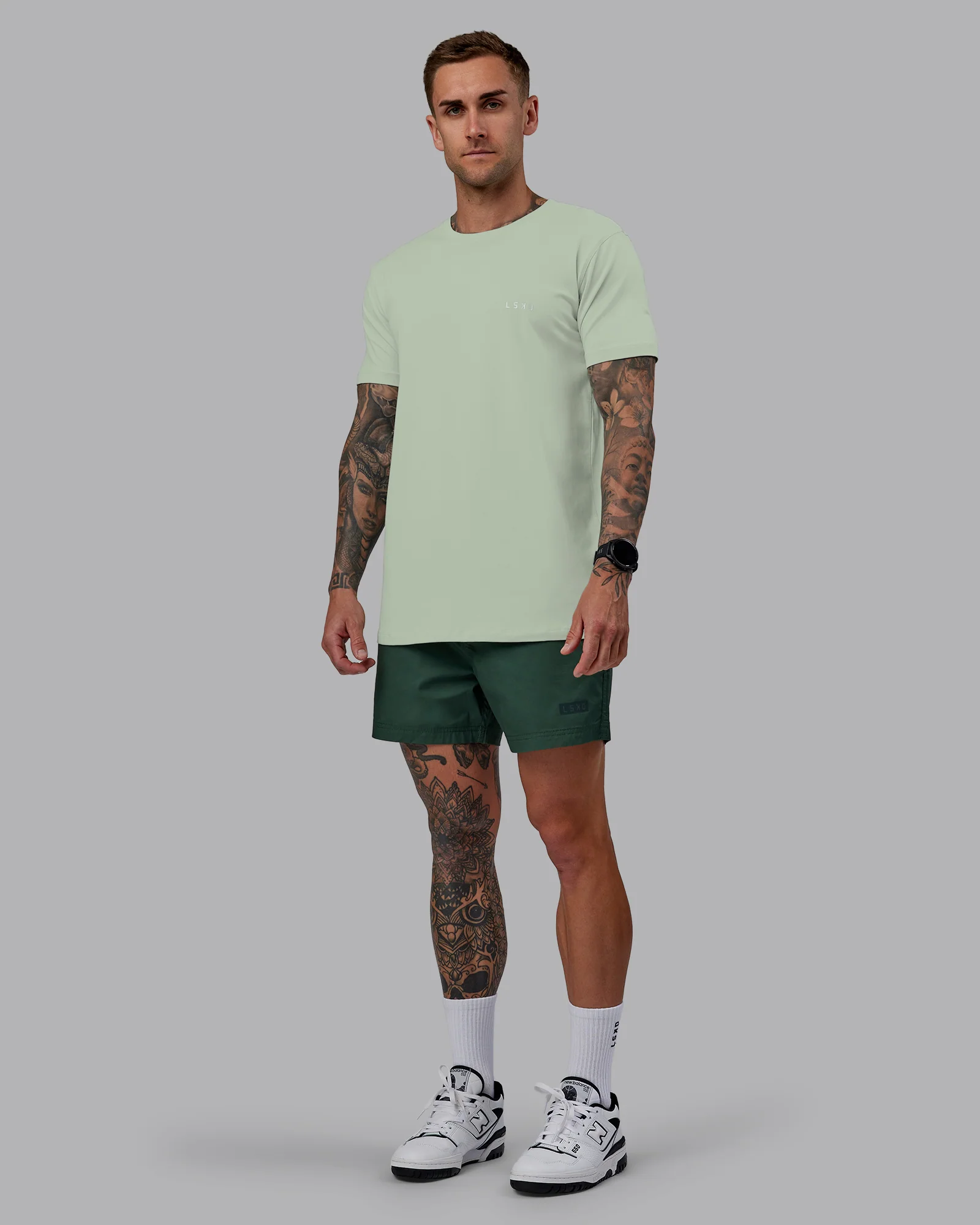9935-daily-5-short-cilantro-5.webp Daily 5" Short - Cilantro